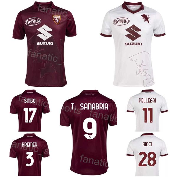 

fc club torino milinkovic soccer jersey aina djidji rodriguez radonjic linetty singo vlasic sanabria miranchuk ricci football shirt kits bre, Black;yellow