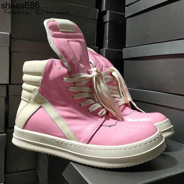 

rick shoes ro women rick pink leather owens sneaker women autumn men's everyday
