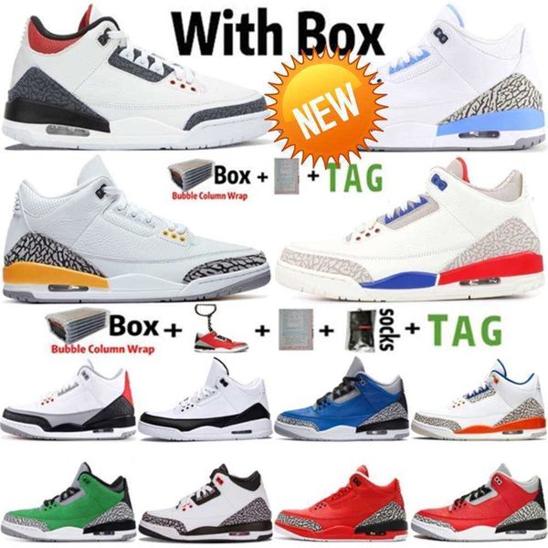 

basketball shoes boots 2022 high jumpman 3 og 3s mens unc denim fire red katrina international fligh black cat s sneakers trainers siz lesva
