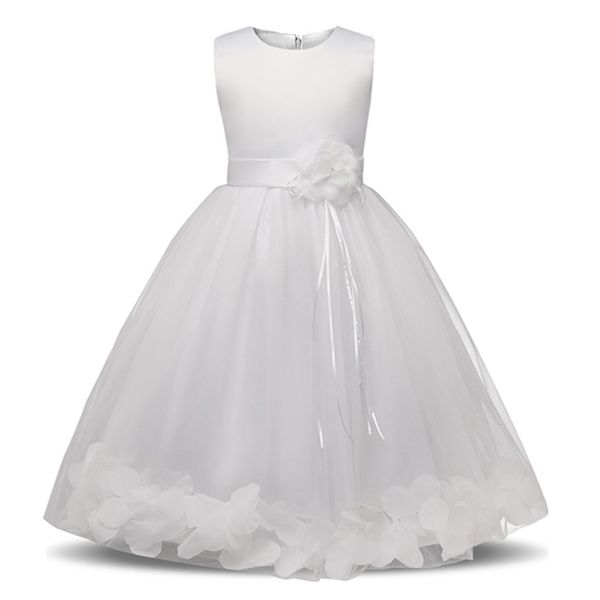 

girl's dresses white lace flower girls wedding dress formal ceremonies dress ball gown kids clothing little girl birthday christening v, Red;yellow