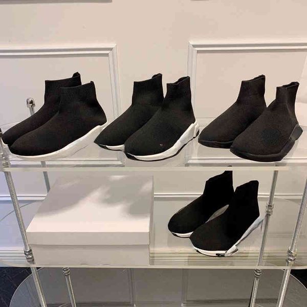 

brand dress shoes b home high elastic sock couple casual and versatile women's sports shoes 34-42, Black