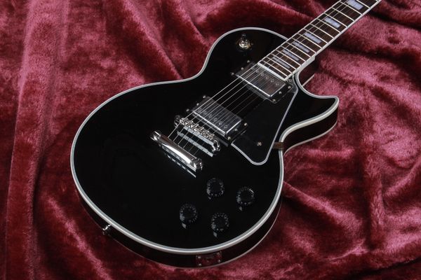 

black custom classical 1960s version guitar sliver hardware chinese factory product