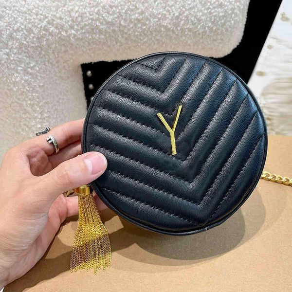 

shoulder bag ysbag round designer bags women crossbody bags leather handbag tassels fashion bags vintage purses 0607
