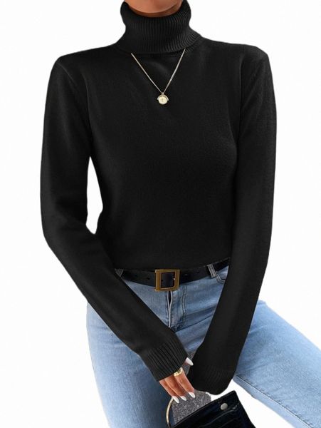 

women's sweaters solid turtleneck sweater 2022 new s5px#, White;black