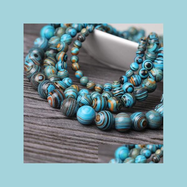 

jade diy colored natural stone yoga healing round beads for jewelry making smooth loose beaded bracelet/necklace drop delivery 2021 lu dh48v, Green;white