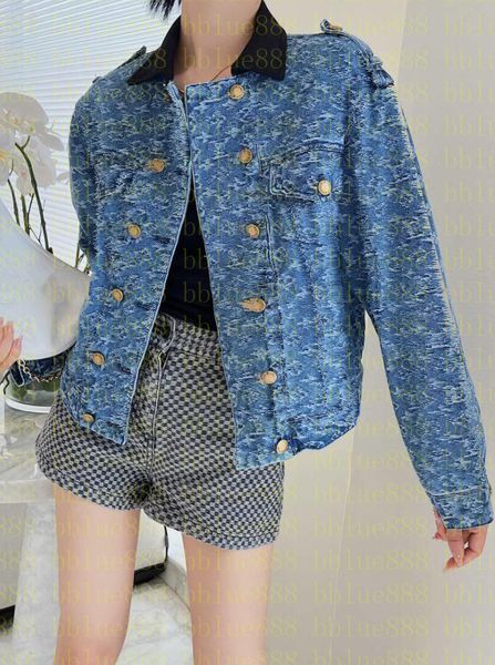 

22 women's new denim jacket simple three-dimensional cut small loose jacket 909, Black;brown