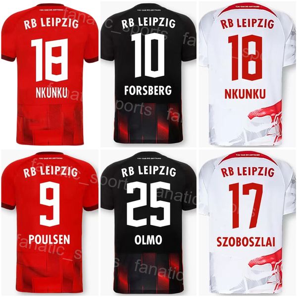 

2022-23 fc club soccer 17 dominik szoboszlai jerseys 7 dani olmo 9 yussuf poulsen 10 emil forsberg 7 marcel sabitzer 18 chriser nkunku footb, Black;yellow
