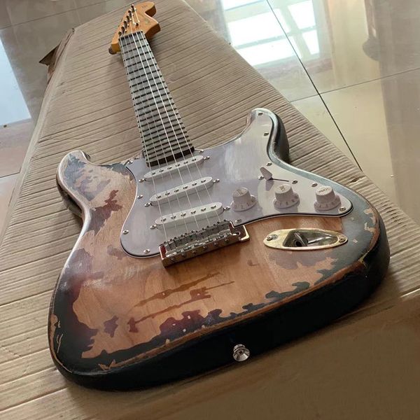 

2021 classic old electric guitar alder bodyrosewood fingerboard delivery home