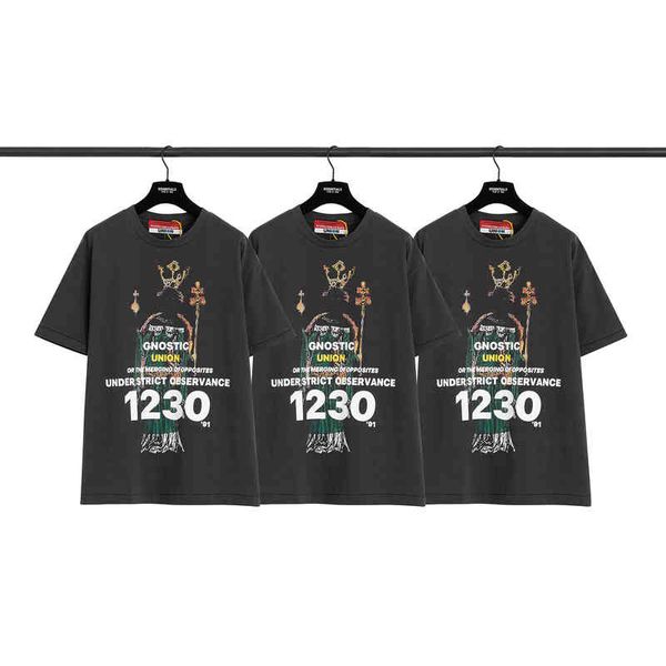 

designer summer 2023 cotton t shirt fog fear of goddess rrr123 niche fashion brand american high street pure cotton loose men's short s, White;black