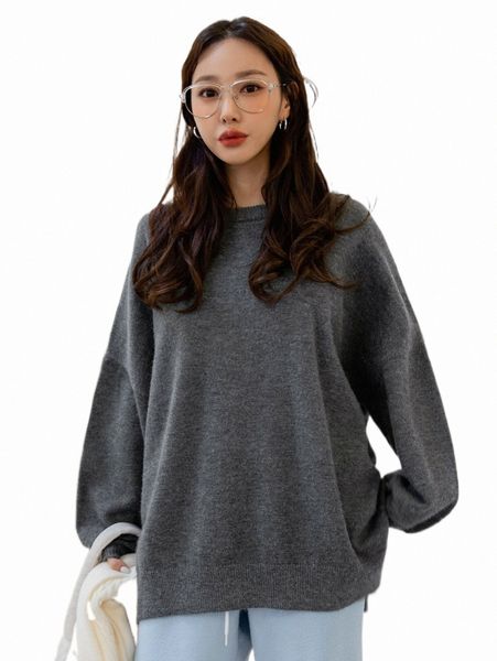 

women's sweaters dazy drop shoulder slit hem sweater m1bm#, White;black
