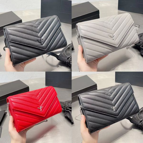 

new designer bag luxury women shoulder bags handbag leather designer crossbody wallet female purses 2022solid color envelopebags
