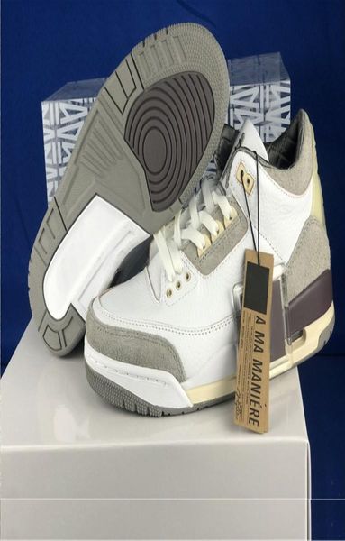 

a ma maniere x 3 men basketball shoes 3s white medium greyviole