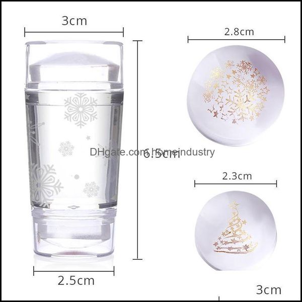 

nail art kits nail art kits double-headed transparent sile snowflake seal steel plate painted transfer cross-border drop homeindustry dhfxc