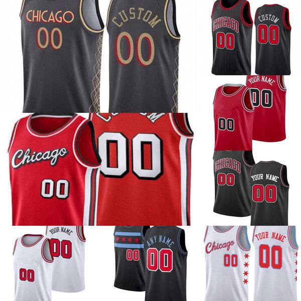 

basketball jersey 75th mens womens youth chicago''bulls''2 lonzo ball 13 tony bradley 12 ayo dosunmu 3 devon dotson 5 de, Black;red