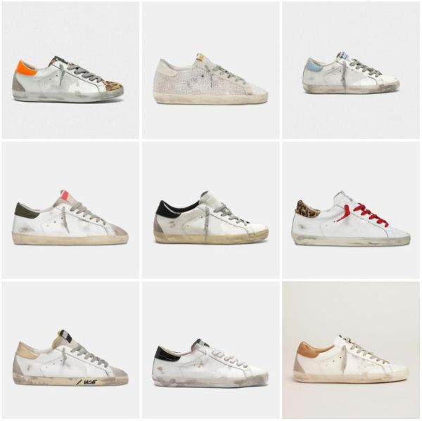 

women sneakers shoes casual shoe new release italy brand super star luxury golden sequin classic white do-old dirty designer, Black