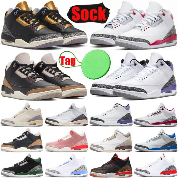 

jumpman 3 3s fire red basketball shoes for mens womens black gold dark iris desert elephant unc cardinal red muslin men trainers sports