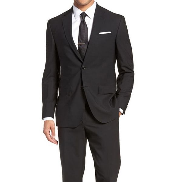 

men's suits blazers 3pcs/set men's suit blazers pants classic business gentleman formal groom wedding dress plus size solid color, White;black