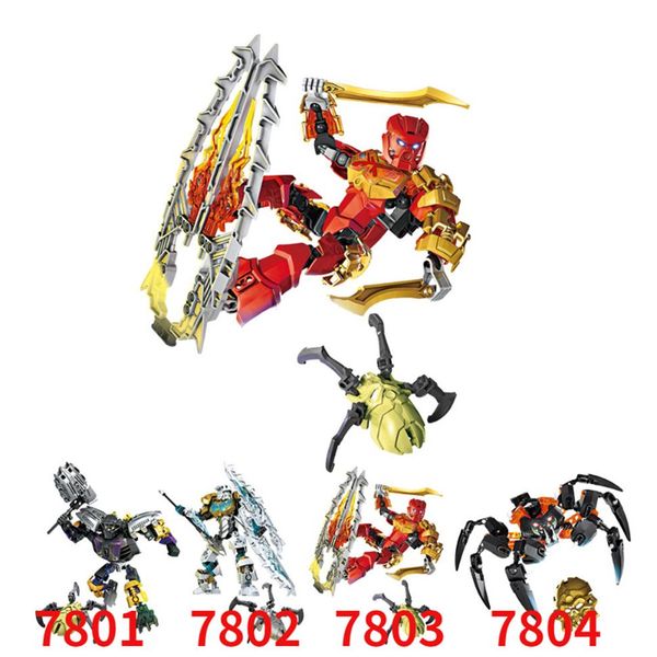 

xsx 708-3 orange 70787 tahu master of fire building block toy273n