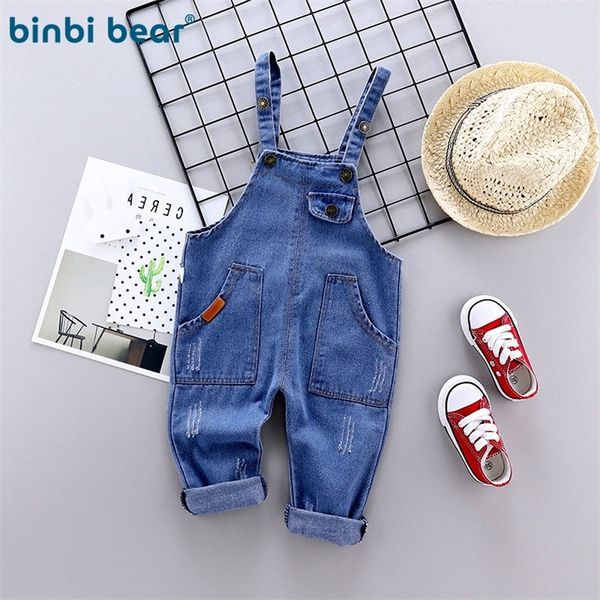 

overalls summer children costume kids little girls overalls boys jeans cotton denim baby clothes jumpsuit casual loose rompers dungarees 220, Blue