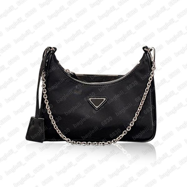 

nylon hobo shoulder bag for women chest pack lady tote chains handbag purse messenger handbags branded crossbody bags