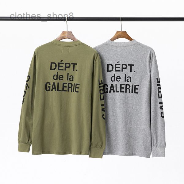 

hoodies designer galleryss mens sweaters dep hoodie shirs classic leer slogan arm prin round neck long sleeve t-shir daie, Black