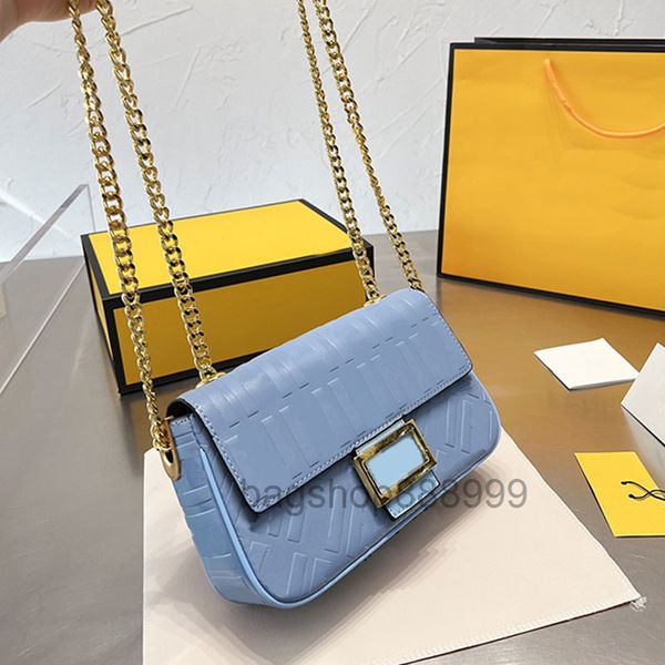 

relief baguette bag 6 colors women handbag old flower chain crossbody bags purse genuine leather coin pouch wallets classic letter metal buc
