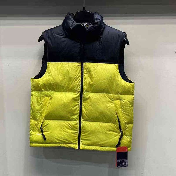 

men's vests 2022 fashion men vest down cotton waistcoat designs mens and women's no sleeveless jacket puffer autumn winter casual, Black;white