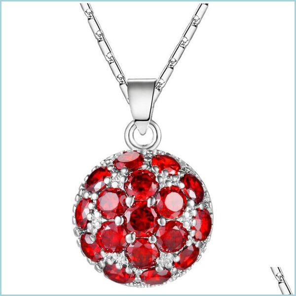

pendant necklaces lowest wholesale price 10 pcs shiny horse eye red kunzite crystal gems 925 sterling sier usa israel wedding engagem dhlg9, Silver
