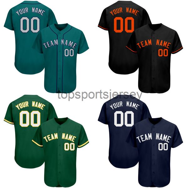 

2022 custom baseball jersey your name/number printed mesh button-down hip hop streetwear for men/girl/kids big size, Black
