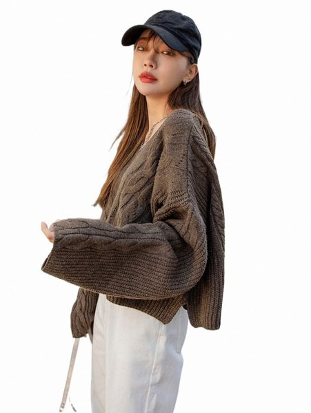 

women's sweaters dazy drop shoulder cable knit sweater w6mt#, White;black