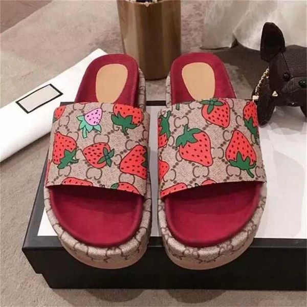 

slide designer womens g sandals mens slippers flip flops luxury flat thick bottom embroidery printed jelly rubber leather women dress s222n, Black