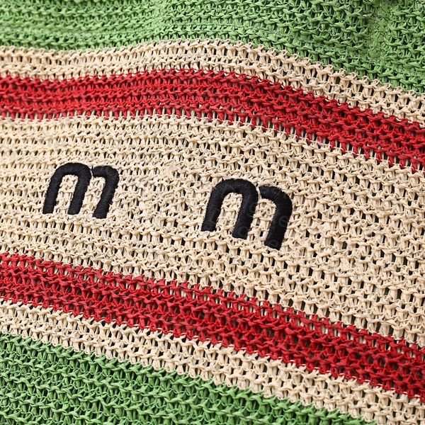 

luxury women bag large handbag miu crossbody hand-woven simple lines designer shopping bag 2022 wvyz