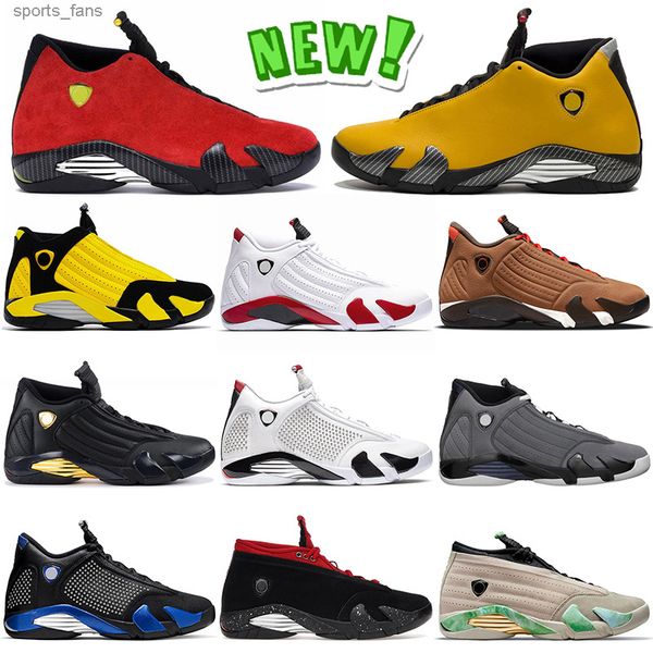 

basketball shoes sneakers trainers university red gold black yellow candy cane white particle grey authentic 14 14s jumpman winterized spm
