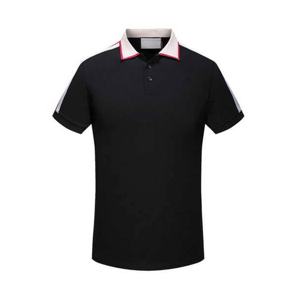

men stylist polo shirts luxury italy mens designer clothes short sleeve fashion mens summer t shirt, White;black