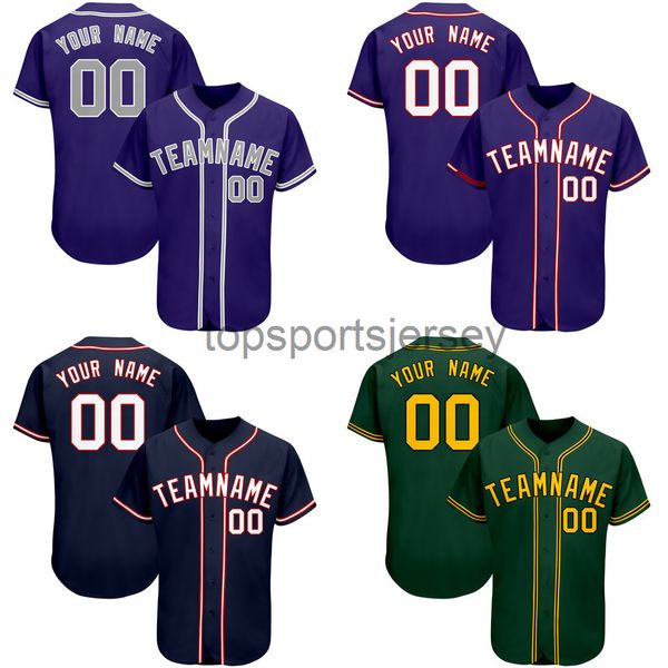 

2022 custom baseball jersey cool dry-comfort breathable v-neck button-down softball uniform professional outdoors print name/number, Black