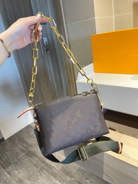 

Evening Bags Designer New One-shoulder Diagonal Fashion All-match Three-layer Bag Wash Wallet Folding Box Ladies Handbag, Brown