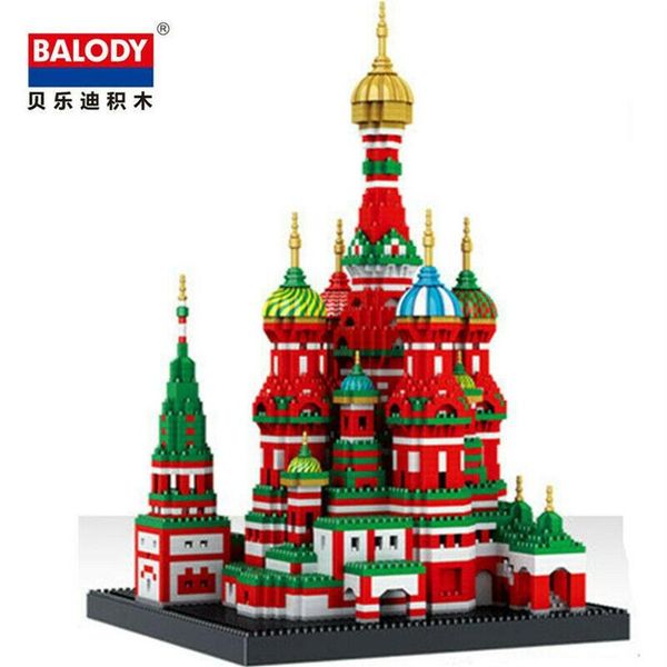 

balody 16066 mini blocks kids building blocks toys teens diy puzzle architecture saint basils cathedral no box249s