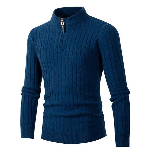 

men s sweaters pullover s knitted business casual zipper for autumn winter fashion warm s 220908, White;black