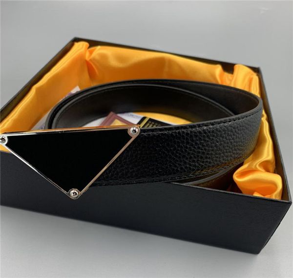 

fashion mens womens designer belt for man woman brand classic black buckle, Black;brown