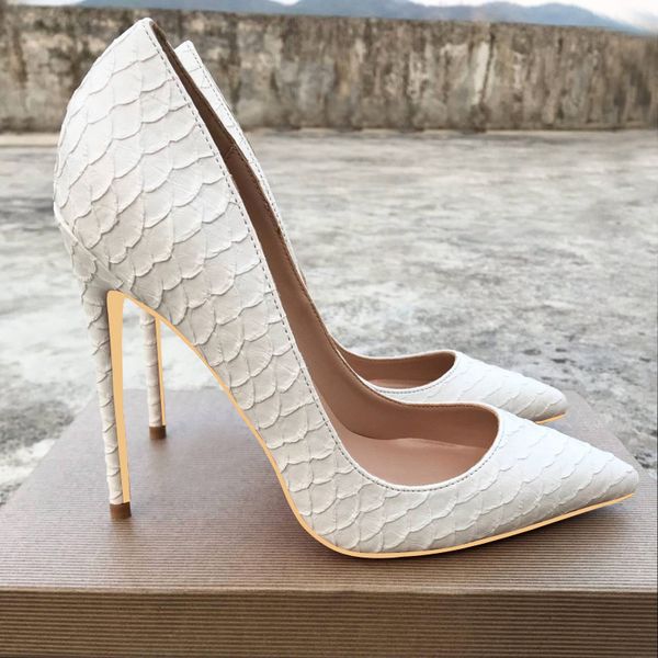 

white crocodile-effect red bottom shoes women pattern stiletto high heels 12cm 10cm 8cm customize lady pointy red soles pumps chic party sho, Black