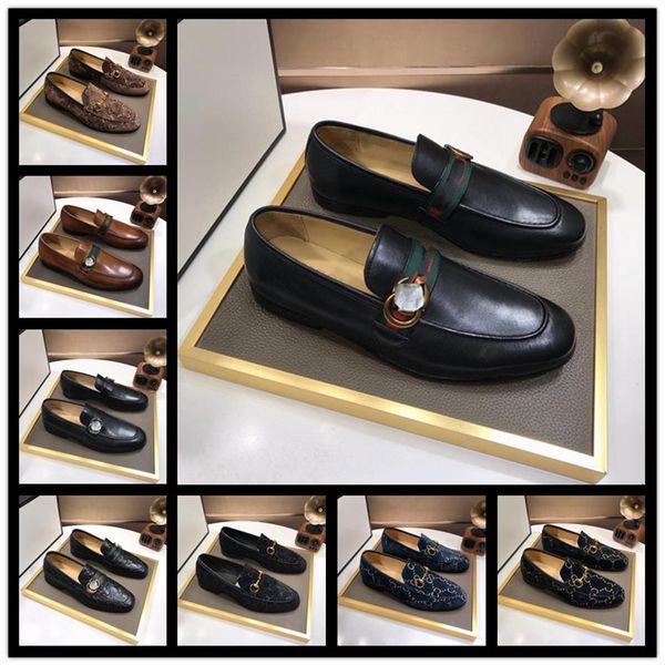 

20 model men g leather handmade major luxury designer men's dress shoe moccasin saddle brown split men shoes a2246u, Black