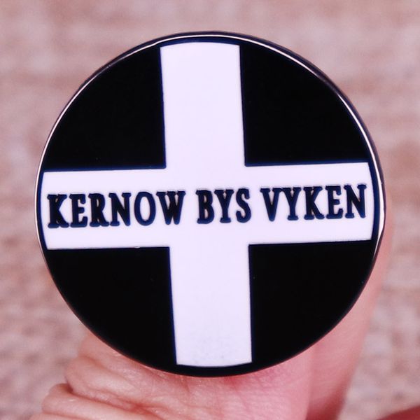 

other fashion accessories cornwall for ever kernow bys vyken enamel pins backpack lapel pin shirt bag badge jewelry gift for friends, Silver