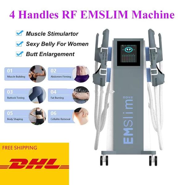 

new emslim shaping hiemt nova muscle growth sculpt reduce weight loss body sculpting electromagnetic sculptor with rf 4 handles and seat