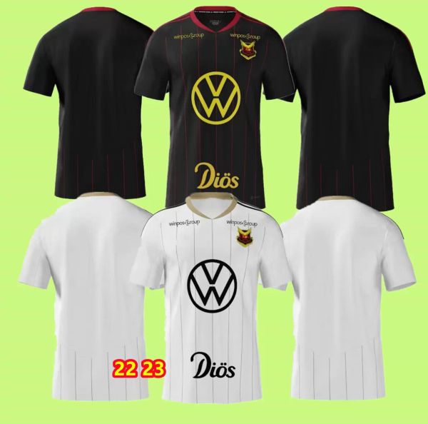 

2022 2023 ostersunds fk home & away soccer jerseys short sleeve white black