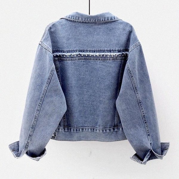 

women's jackets women's jackets autumn spring korean fashion beading jeans women chaqueta mujer slim short outerwear long sleeve d, Black;brown