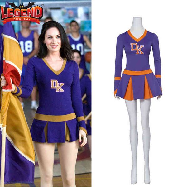 

women's tracksuits jennifer check come uniform dress dk high school long sleeve purple cheerleader come jennifer body movie megan outfi, Gray