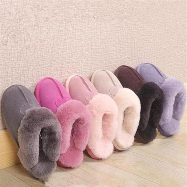 

2022 sell classic 51250 warm slippers goat skin sheepskin snow boots martin boots short women boots keep warm shoes2833, Black