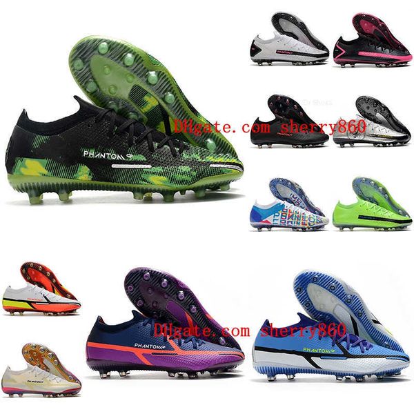 

2021 mens soccer shoes phantom gt elite ag-pro cleats crampons de football boots scarpe calcio size 39-45