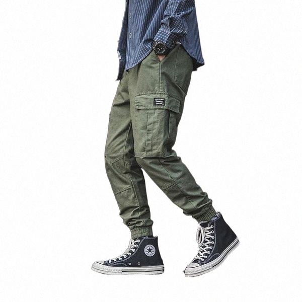 

men's pants men's pants nice men multi-pocket elastic waist harem pant hip hop sweatpants casual trousers joggers male m-3xl1 g15d, Black