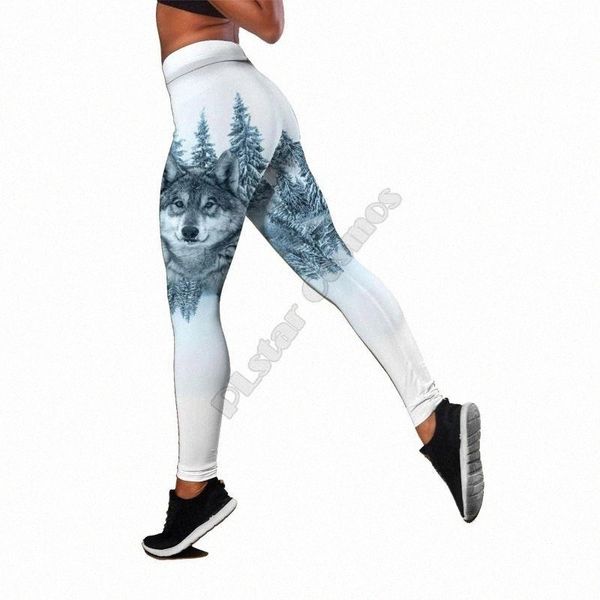 

women's leggings women's leggings women fashion 3d all over printed native elastic female skinny style-2 n3cl#, Black